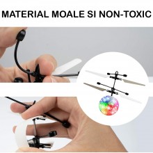 Jucarie Minge Zburatoare SIKS Cu Lumini Led, Crystal Ball, Tip Drona, Control Prin Senzor De Miscare, Incarcare USB, Multicolor Jucarie Minge Zburatoare SIKS Cu Lumini Led, Crystal Ball, Tip Drona, Control Prin Senzor De Miscare, Incarcare USB, Multicolor