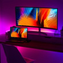 Kit Banda LED RGB SIKS cu Telecomanda, 300 LED-uri, Lungime 3m Kit Banda LED RGB SIKS cu Telecomanda, 300 LED-uri, Lungime 3m
