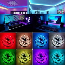 Kit Banda LED RGB SIKS cu Telecomanda, 300 LED-uri, Lungime 3m Kit Banda LED RGB SIKS cu Telecomanda, 300 LED-uri, Lungime 3m