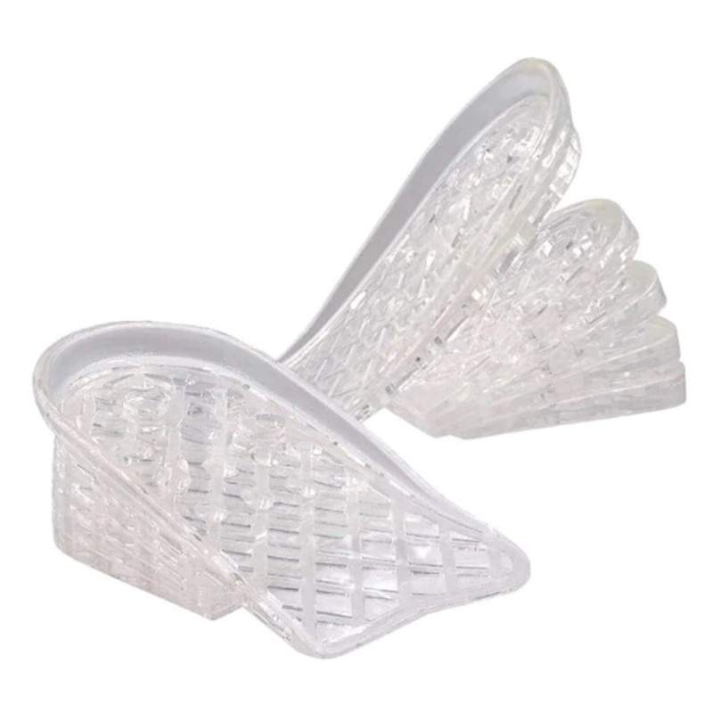 Set Talonete Inaltatoare SIKS Pentru Calcai, 2 Bucati, 5 cm, Silicon, Transparent
