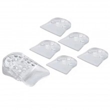Set Talonete Inaltatoare SIKS Pentru Calcai, 2 Bucati, 5 cm, Silicon, Transparent