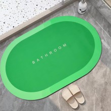 Covor de Baie Antiderapant SIKS, Model „Bathroom”, Oval, 57 x 38 cm, Verde Covor de Baie Antiderapant SIKS, Model „Bathroom”, Oval, 57 x 38 cm, Verde