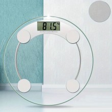 Cantar Corporal SIKS, Transparent, Afisaj Electronic, Oprire Automata, Sticla, Rotund Cantar Corporal SIKS, Transparent, Afisaj Electronic, Oprire Automata, Sticla, Rotund