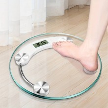 Cantar Corporal SIKS, Transparent, Afisaj Electronic, Oprire Automata, Sticla, Rotund Cantar Corporal SIKS, Transparent, Afisaj Electronic, Oprire Automata, Sticla, Rotund