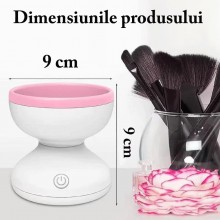 Aparat SIKS Pentru Curatare Pensule De Machiaj Electric, Dispozitiv Cu Rotire Automata, Conectare USB, Capat Lavabil Din Sili...