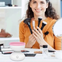 Aparat Pentru Curatare Pensule De Machiaj EDAR Electric, Dispozitiv Cu Rotire Automata, Conectare USB, Capat Lavabil Din Sili...