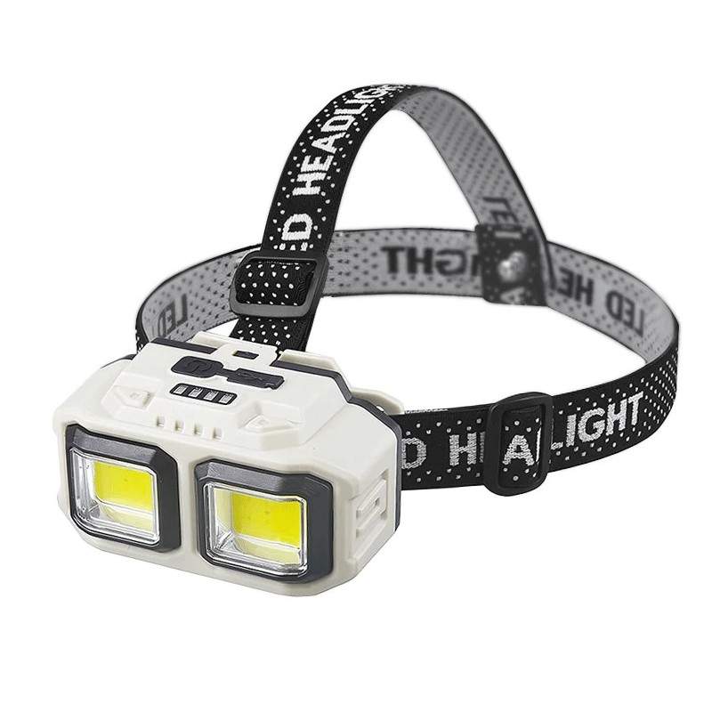 Lanterna de cap LED SIKS, Profesionala, Incarcare USB, Senzor Miscare, 4 Moduri Lumina, 2 Nivele De Intensitate, Pentru Pescu...