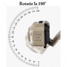 Lanterna de cap LED SIKS, Profesionala, Incarcare USB, Senzor Miscare, 4 Moduri Lumina, 2 Nivele De Intensitate, Pentru Pescu...