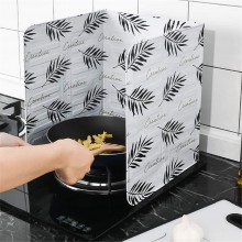 Protectie Antistropi Pentru Aragaz SIKS, Din Aluminiu, Reutilizabil, Pliabil, Panou Antistropire Pentru Gatit, Cu Model Frunz... Protectie Antistropi Pentru Aragaz SIKS, Din Aluminiu, Reutilizabil, Pliabil, Panou Antistropire Pentru Gatit, Cu Model Frunz...