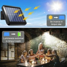 Lampa Solara LED SIKS Cu Telecomanda, Ajustabila, 120 COB LED, Senzor De Miscare Si Lumina, Baterie Inclusa 1200 mAh, 260 LM,... Lampa Solara LED SIKS Cu Telecomanda, Ajustabila, 120 COB LED, Senzor De Miscare Si Lumina, Baterie Inclusa 1200 mAh, 260 LM,...