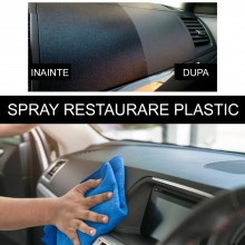 Spray Auto SIKS Pentru Restaurare Plastic Pe Baza De Silicon, Solutie Rapida Pentru Reconditionare / Curatare Interior Masina...