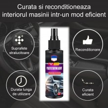 Spray Auto SIKS Pentru Restaurare Plastic Pe Baza De Silicon, Solutie Rapida Pentru Reconditionare / Curatare Interior Masina...