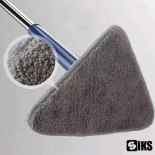 Rezerva Pentru Mop Cu Cap Triunghiular SIKS, Reglabil, Rotire 360 Grade, Maner Telescopic, Albastru