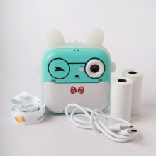 Camera Foto Video Copii Digitala SIKS Rezolutie 24 MP Full HD Polaroid, Cu Imprimare Termica, Printare Instant, Cu Wifi, Foca...