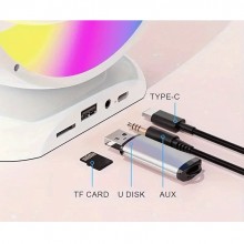Set Complet Statie Smart Microfon Si Boxa Wireless SIKS Pentru Karaoke Cu Lumina RGB Led , Copii / Adulti, Kit 2 in 1, Aparat... Set Complet Statie Smart Microfon Si Boxa Wireless SIKS Pentru Karaoke Cu Lumina RGB Led , Copii / Adulti, Kit 2 in 1, Aparat...