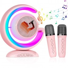 Set Complet Statie Smart Microfon Si Boxa Wireless SIKS Pentru Karaoke Cu Lumina RGB Led , Copii / Adulti, Kit 2 in 1, Aparat... Set Complet Statie Smart Microfon Si Boxa Wireless SIKS Pentru Karaoke Cu Lumina RGB Led , Copii / Adulti, Kit 2 in 1, Aparat...