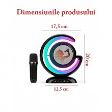 Set Complet Statie Smart Microfon Si Boxa Wireless SIKS Pentru Karaoke Cu Lumina RGB Led , Copii / Adulti, Kit 2 in 1, Aparat... Set Complet Statie Smart Microfon Si Boxa Wireless SIKS Pentru Karaoke Cu Lumina RGB Led , Copii / Adulti, Kit 2 in 1, Aparat...