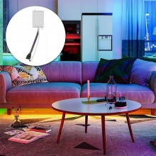 Controler Banda Led RGB SIKS, Alimentator Compatibil Cu Telecomanda 24 Taste si 44 Taste Fara WiFi, Alb