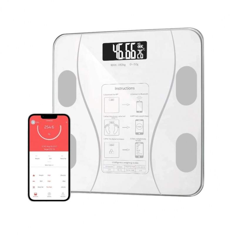 Cantar Inteligent EDAR, De Diagnostic Corporal, Electronic, De Baie, Antialunecare, Ecran LCD, Ultra Slim Design, Smart, Cu A... Cantar Inteligent EDAR, De Diagnostic Corporal, Electronic, De Baie, Antialunecare, Ecran LCD, Ultra Slim Design, Smart, Cu A...