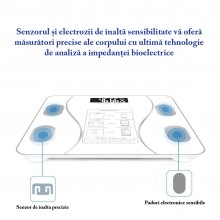Cantar Inteligent EDAR, De Diagnostic Corporal, Electronic, De Baie, Antialunecare, Ecran LCD, Ultra Slim Design, Smart, Cu A... Cantar Inteligent EDAR, De Diagnostic Corporal, Electronic, De Baie, Antialunecare, Ecran LCD, Ultra Slim Design, Smart, Cu A...