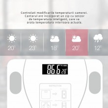 Cantar Inteligent EDAR, De Diagnostic Corporal, Electronic, De Baie, Antialunecare, Ecran LCD, Ultra Slim Design, Smart, Cu A... Cantar Inteligent EDAR, De Diagnostic Corporal, Electronic, De Baie, Antialunecare, Ecran LCD, Ultra Slim Design, Smart, Cu A...