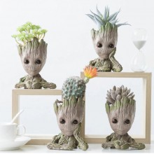 Ghiveci Groot Cel Ganditor EDAR Pentru Flori , Figurina, Gardienii Galaxiei, Decorare Birou, Suport Pixuri, 15cm Ghiveci Groot Cel Ganditor EDAR Pentru Flori , Figurina, Gardienii Galaxiei, Decorare Birou, Suport Pixuri, 15cm