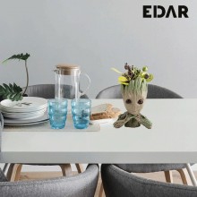 Ghiveci Groot Cel Ganditor EDAR Pentru Flori , Figurina, Gardienii Galaxiei, Decorare Birou, Suport Pixuri, 15cm