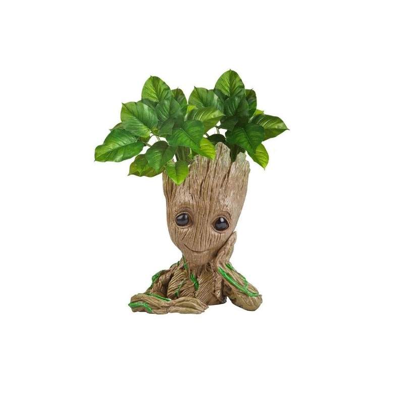 Ghiveci Groot Cel Ganditor EDAR Pentru Flori , Figurina, Gardienii Galaxiei, Decorare Birou, Suport Pixuri, 15cm Ghiveci Groot Cel Ganditor EDAR Pentru Flori , Figurina, Gardienii Galaxiei, Decorare Birou, Suport Pixuri, 15cm