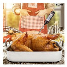 Termometru Alimentar EDAR Pentru Bucatarie, -50 - + 300 ° C, Metalic, Cu Tija, Digital, Pentru Mancare, Lichide, Alimente, Pentr