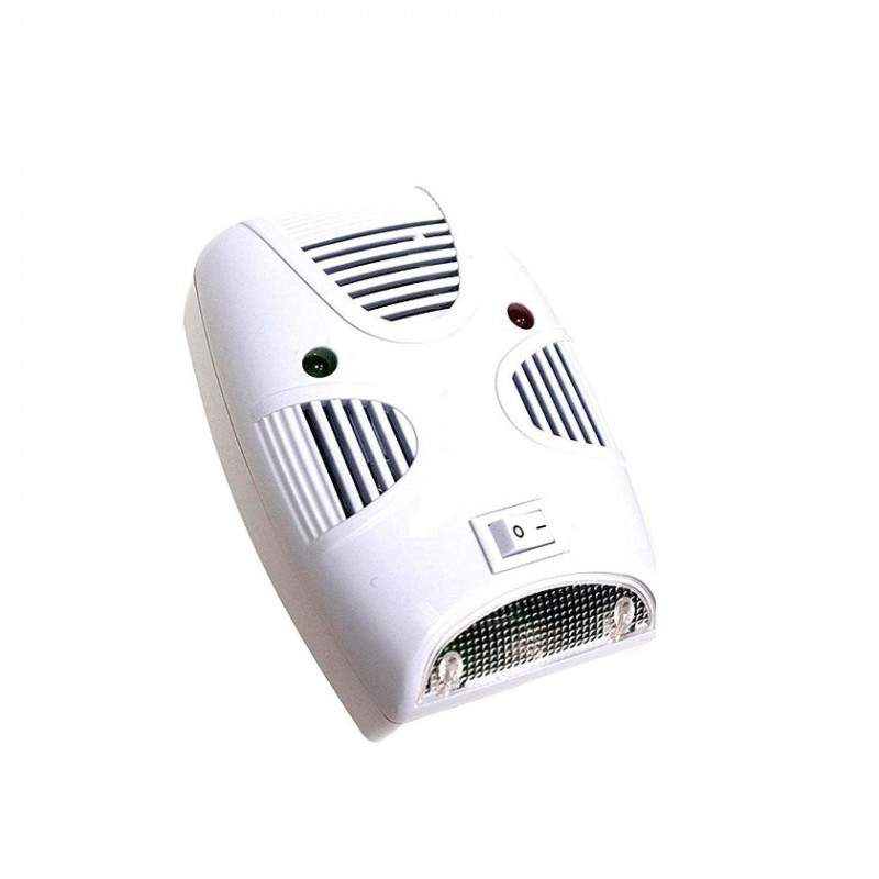 Dispozitiv Cu Ultrasunete Anti-Rozatoare EDAR, Acoperire 360, Aparat Anti-Daunatori Cu Unde Electromagnetice, 3 Difuzoare, Alb Dispozitiv Cu Ultrasunete Anti-Rozatoare EDAR, Acoperire 360, Aparat Anti-Daunatori Cu Unde Electromagnetice, 3 Difuzoare, Alb