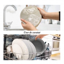 Tava De Protectie Din Silicon SIKS Pentru Air Fryer, Universala, Pentru Friteuza, Prajit, Copt, Reutilizabila, Gri