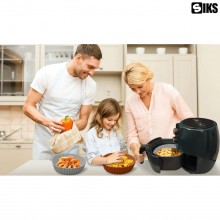 Tava De Protectie Din Silicon SIKS Pentru Air Fryer, Universala, Pentru Friteuza, Prajit, Copt, Reutilizabila, Maro