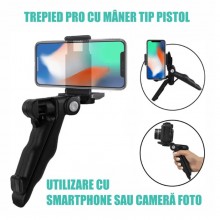 Suport Telefon Cu Lampa LED EDAR, YouTube, TikTok, Kit Pentru Vloguri 4 in 1 , Microfon Si Trepied, Compatibil IOS / Android ... Suport Telefon Cu Lampa LED EDAR, YouTube, TikTok, Kit Pentru Vloguri 4 in 1 , Microfon Si Trepied, Compatibil IOS / Android ...