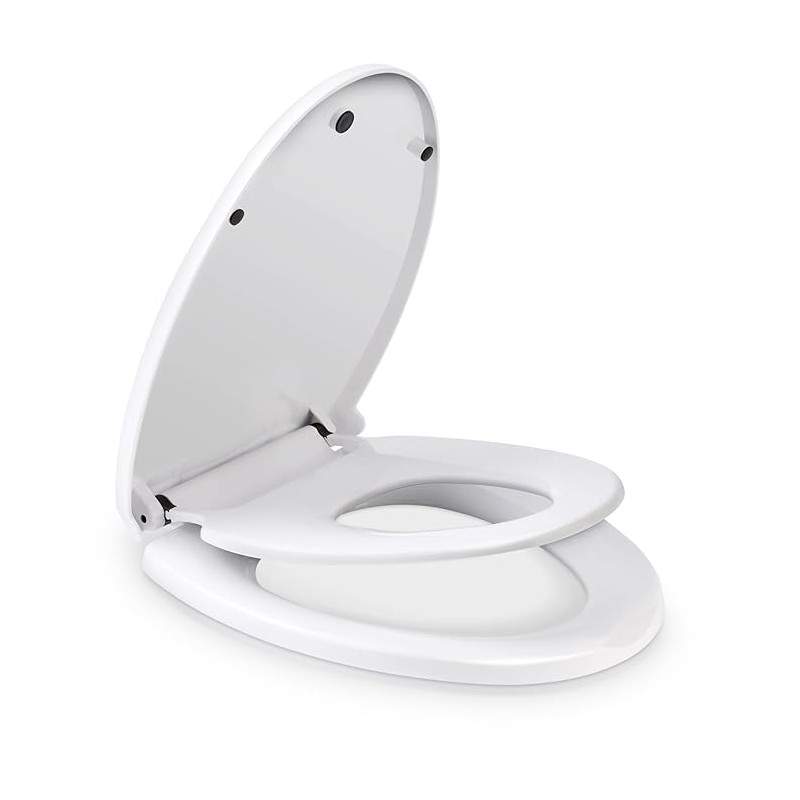 Colac WC EDAR Pentru Copii si Adulti, Capac 2 In 1, Cu Reductie, Prindere Magnetica, Soft Close, Plastic, Montare Si Demontar... Colac WC EDAR Pentru Copii si Adulti, Capac 2 In 1, Cu Reductie, Prindere Magnetica, Soft Close, Plastic, Montare Si Demontar...