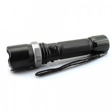 Lanterna de mana SIKS® Swat, lumina led, focalizare, pentru pescuit, camping, plimbari, negru