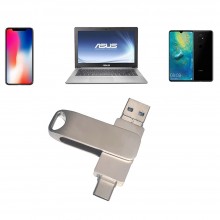 Stick Memorie SIKS Din Metal 4 In 1, 1 TB, Cu USB 3.0, Type-C, USB C Si Lightning, Rotativ 360⁰, Waterproof, Compatibil Cu Te... Stick Memorie SIKS Din Metal 4 In 1, 1 TB, Cu USB 3.0, Type-C, USB C Si Lightning, Rotativ 360⁰, Waterproof, Compatibil Cu Te...