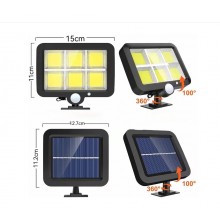 Lampa Solara Cu Telecomanda 120 COB LED SIKS, Cu Senzor De Miscare Si Lumina, Baterie Inclusa 1200 Mah, 260 LM, Cablu 5 M, Pa... Lampa Solara Cu Telecomanda 120 COB LED SIKS, Cu Senzor De Miscare Si Lumina, Baterie Inclusa 1200 Mah, 260 LM, Cablu 5 M, Pa...