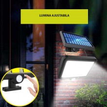 Lampa Solara Cu Telecomanda 120 COB LED SIKS, Cu Senzor De Miscare Si Lumina, Baterie Inclusa 1200 Mah, 260 LM, Cablu 5 M, Pa... Lampa Solara Cu Telecomanda 120 COB LED SIKS, Cu Senzor De Miscare Si Lumina, Baterie Inclusa 1200 Mah, 260 LM, Cablu 5 M, Pa...