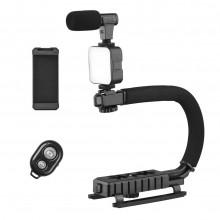 Kit Profesional EDAR De Vlogging Sau Podcast Youtube Cu Telecomanda, Trepied, Lumina LED Si Microfon, Compatibil Cu Aparat Fo... Kit Profesional EDAR De Vlogging Sau Podcast Youtube Cu Telecomanda, Trepied, Lumina LED Si Microfon, Compatibil Cu Aparat Fo...