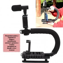 Kit Profesional EDAR De Vlogging Sau Podcast Youtube Cu Telecomanda, Trepied, Lumina LED Si Microfon, Compatibil Cu Aparat Fo... Kit Profesional EDAR De Vlogging Sau Podcast Youtube Cu Telecomanda, Trepied, Lumina LED Si Microfon, Compatibil Cu Aparat Fo...