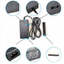 Incarcator Universal SIKS Pentru Laptop, 9 Conectori Pentru Priza, Negru