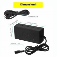 Incarcator Universal SIKS Pentru Laptop, 9 Conectori Pentru Priza, Negru