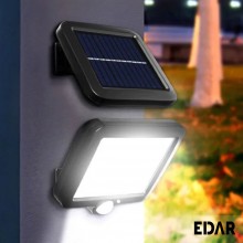 Lampa Solara 120 COB LED EDAR, Cu Telecomanda,&nbsp; Senzor De Miscare Si Lumina, Baterie Inclusa 1200 Mah, 260 LM, Cablu 5 M, Pan...