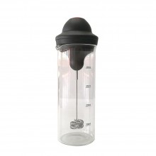 Spumator Electric De Lapte EDAR, Cu Pahar De Sticla 450 ml , Cu Baterii