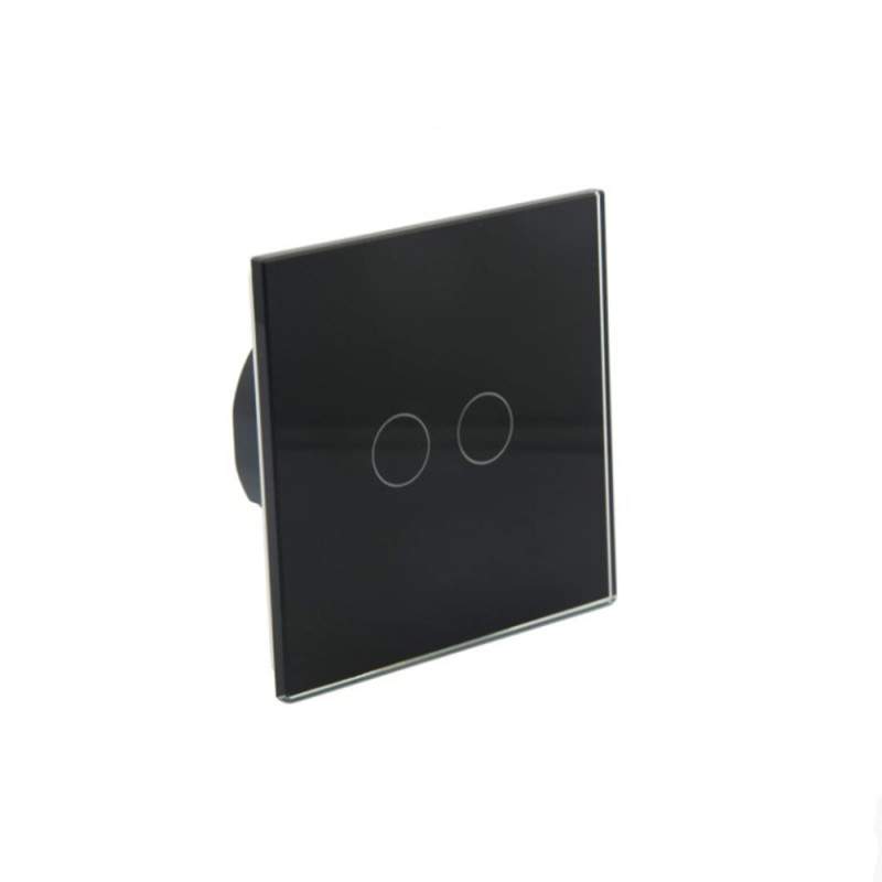 Intrerupator EDAR Cu Touch, Lumina Dublu, Din Sticla Securizata, De Perete, Serie 2024, Iluminare LED, Ecran Tactil, Elegant,...