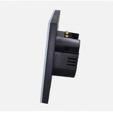 Intrerupator EDAR Cu Touch, Lumina Dublu, Din Sticla Securizata, De Perete, Serie 2024, Iluminare LED, Ecran Tactil, Elegant,...