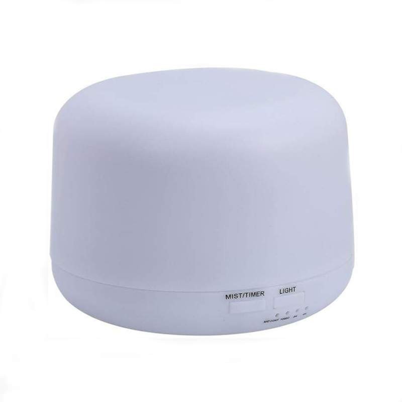 Umidificator Ultrasonic EDAR, Difuzor Aroma, Rezervor 300 ml, 7 Lumini Led, Alb