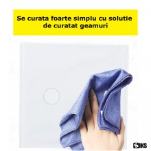 Intrerupator Lumina Dublu Cu Touch SIKS Din Sticla Securizata, De Perete, Serie 2024, Iluminare LED, Ecran Tactil, Elegant, 2... Intrerupator Lumina Dublu Cu Touch SIKS Din Sticla Securizata, De Perete, Serie 2024, Iluminare LED, Ecran Tactil, Elegant, 2...