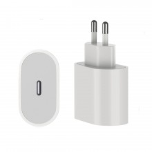 Adaptor Priza USB C EDAR, Incarcator Retea Alb