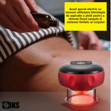Aparat De Masaj Portabil SIKS 3 in 1, Cu Incalzire Si Vacuum, Tonifiere, Scraping Massager, Indepartare Celulita, Slabire , R...